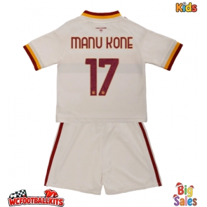 AS Roma Manu Kone #17 Replica Away Stadium Kit for Kids 2026-27 Short Sleeve (+ pants)